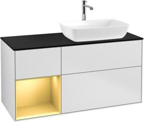 V&B Waschtischunterschrank Finion in Weiß lackiert, Breite: 120 cm, Tiefe: 50,1 cm, Höhe: 50,1 cm - Bild 1
