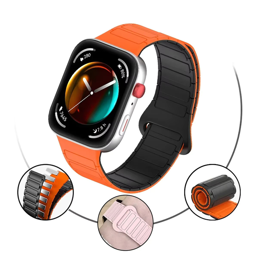 FancyWrist Uhrenarmband Silikon, Schwarz, Huawei Watch Fit 4 Pro/4/3 - Bild 2