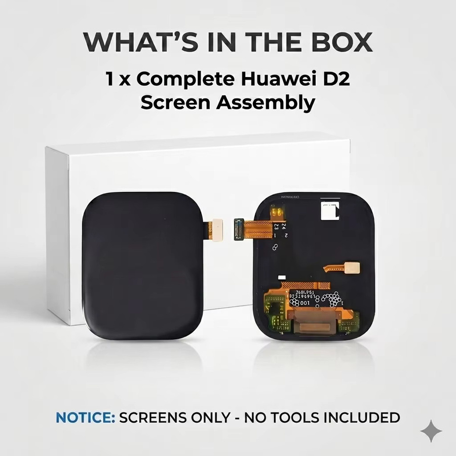 Huawei Watch D2 Ersatz LCD-Bildschirm Display mit Touch-Digitizer AMOLED Baugruppe in Schwarz - Bild 3