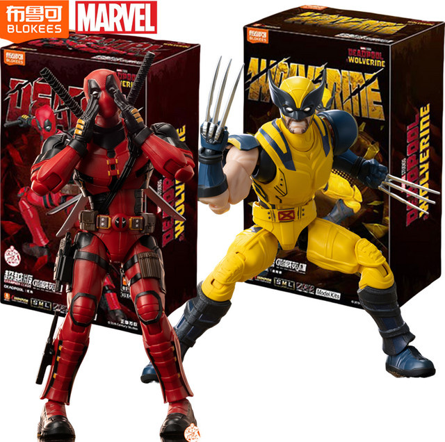 BLOKEES Deadpool & Wolverine X-Men Wolverine Wilson Actionfiguren, Montagespielzeug - Bild 1