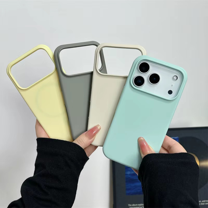 Apple Magnetische Flüssigsilikonhülle für iPhone 17, iPhone 17 Air, iPhone 17 Pro und iPhone 17 Pro Max mit MagSafe und großer Kameraöffnung, Weiß - Bild 1
