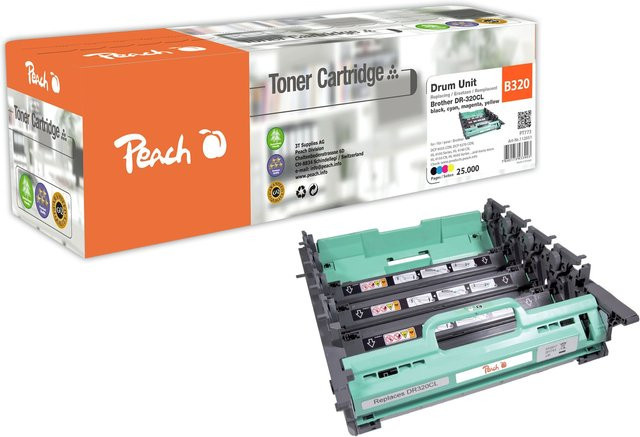 Peach B320 CL Trommeleinheit für Brother DR-320CL, wiederaufbereitet, Multicolor - Bild 1