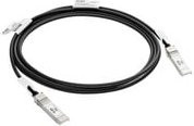 HP Aruba R9D20A SFP+ zu SFP+ DAC Glasfaser LWL Anschlusskabel, Farbe: Schwarz/Silber, Länge: 3,00 m - Bild 1