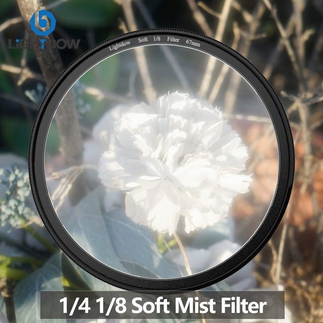 Lightdow Soft Mist Objektivfilter für Canon Nikon Sony Fuji Kameraobjektive in Weiß - Bild 1