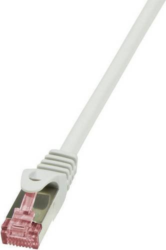 LogiLink CQ2062S RJ45 Patchkabel CAT 6 S/FTP Ethernet LAN, Grau, Länge: 3,00 m - Bild 1