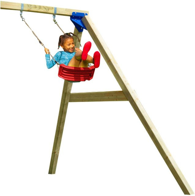 Spielturmking Anbaumodul Schaukel SWING SINGLE in Rot - Bild 1