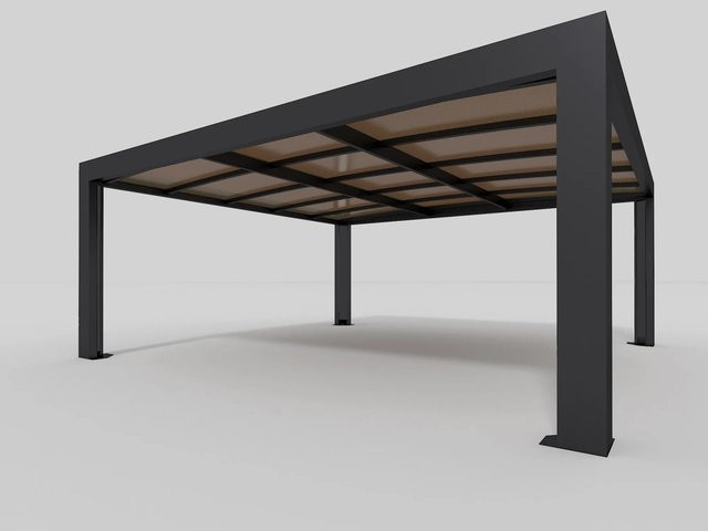 Allview ApS CUBUS Doppelcarport in Grauschwarz RAL 7021 - Bild 1