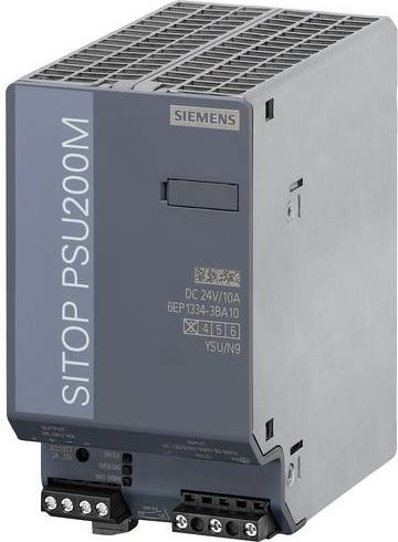 Siemens Hutschienen-Netzteil 24 V/DC 10A in Grau - Bild 1