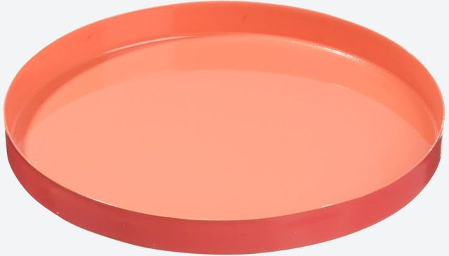 NKD Deko-Platte aus Metall in Coral, rund, Durchmesser: 20 cm oder 30 cm - Bild 1