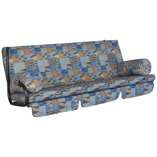 Hollywoodschaukelauflage Trend von ANGERER FREIZEITMÖBEL in Blau Patchwork, B/L: 180 x 54 cm - Bild 3