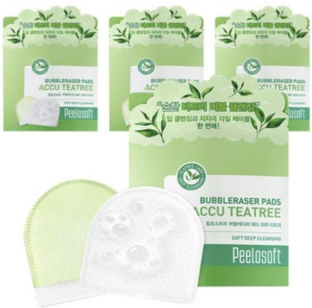 MEDIHEAL Philosoft Bubble Laser Pad ACU Teebaum Reinigungspads, 80 Stück - Bild 1
