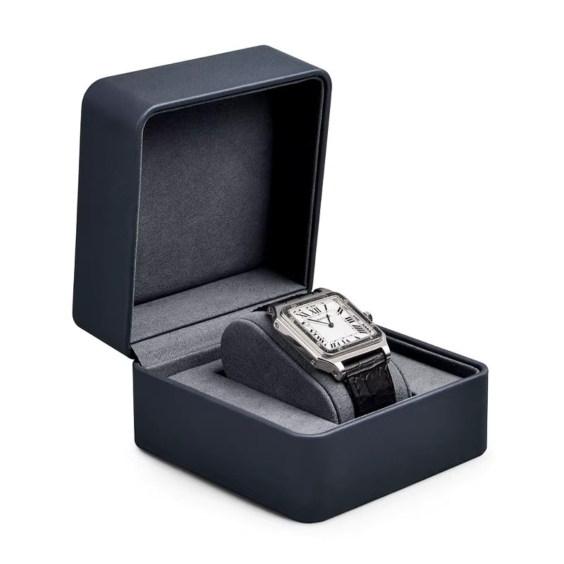 Oirlv Uhrenbox aus PU-Leder in Light Grey als minimalistischer Uhren-Organizer und Schmuck-Display - Bild 3