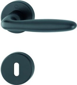 HOPPE Rosetten-Garnitur 1510/42KB/42KBS F9714M in Schwarz und Silber matt - Bild 1