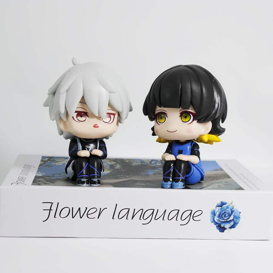 Blue Lock Anime Figur Look Up Isagi Yoichi, Nagi Seishiro oder Bachara Meguru Actionfigur aus PVC, Multicolor, Höhe: 10 cm - Bild 2