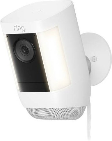 Ring Spotlight Cam Pro Plug-In WLAN IP Überwachungskamera in Weiß mit 1920 x 1080 Pixel Auflösung - Bild 1