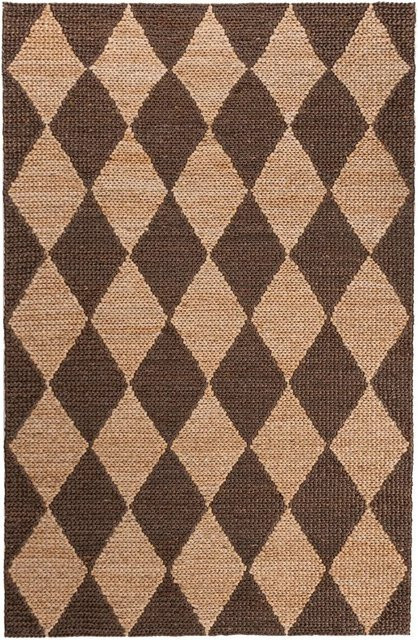 Flair Rugs Kurzflorteppich Effie in Jute-Optik, Braun, B: 120 cm, T: 170 cm - Bild 1