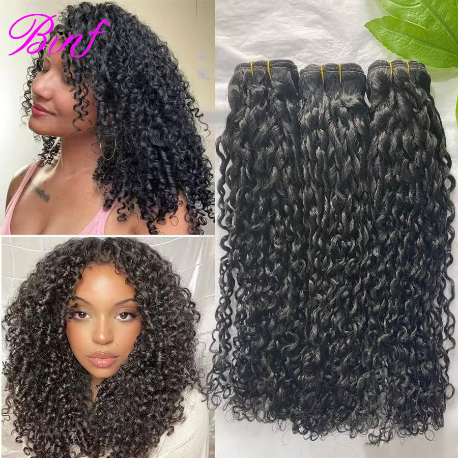 BINF Pixie Curly Brasilianisches Echthaar-Bündel mit Lace Closure, 8-24 Zoll - Bild 5