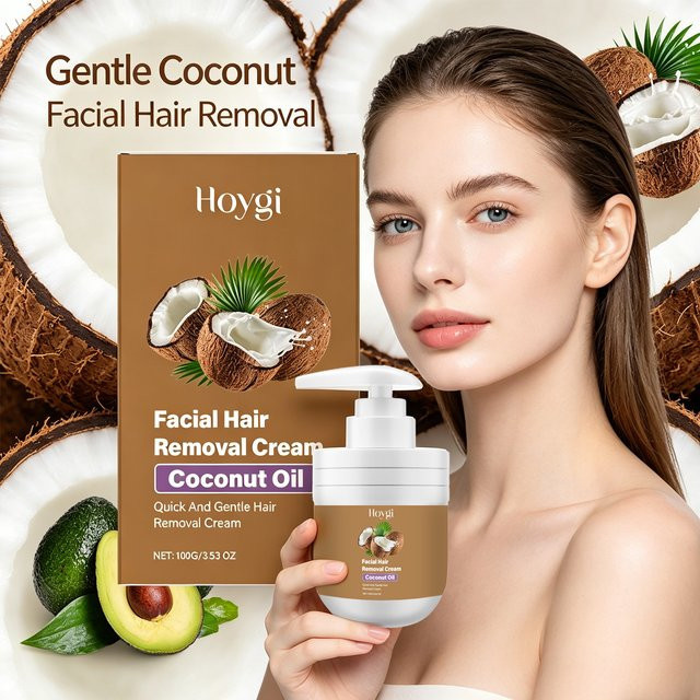 Hoygi Haarentfernungscreme Kokos, Unisex, 100 g - Bild 1