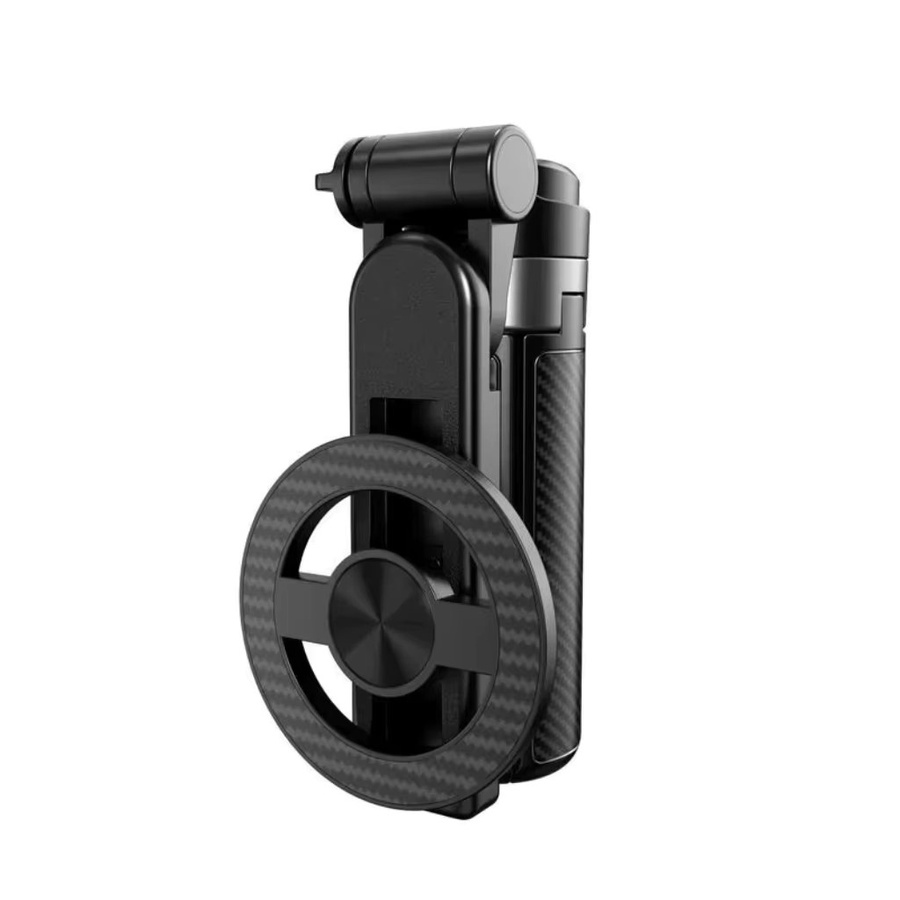 EOENKK 4-in-1 Multifunktionaler Magnetischer Mini-Selfie-Stick mit 360 Grad Rotation und Bluetooth Fernbedienung in Schwarz - Bild 5