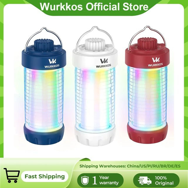 Wurkkos CL01 RGB LED-Taschenlampe und Campinglaterne mit 550 Lumen, magnetisches Arbeitslicht und Powerbank Funktion, Multicolor - Bild 1
