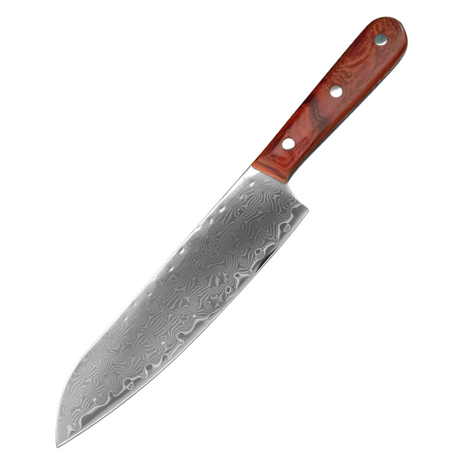 GuanQi Cleaver Küchenmesser aus Edelstahl mit Holzgriff in Silber - Bild 5