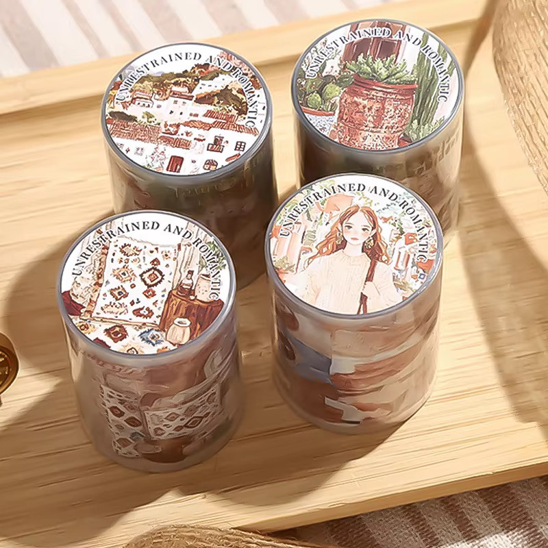 Mr.Paper Washi Tape Set Romantische Boho-Serie Vintage Bohemian Szenen-Dekor für Journal Scrapbook DIY, Multicolour, 200 cm Rolle - Bild 2