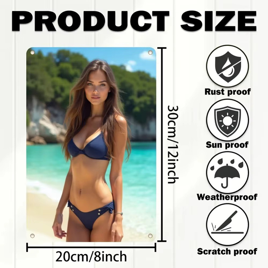 HELLOYOUNG Gothic Halloween Poster 2D Bikini Mädchen Wandkunst aus Papier - Bild 1