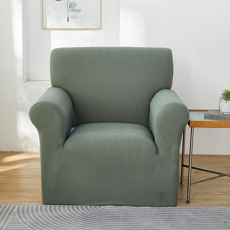 Yiran Furniture Einzelsofa-Überzug aus Polyester in Grau, elastischer Universal-Vollbezug für alle vier Jahreszeiten, Breite: 145-185 cm - Bild 1