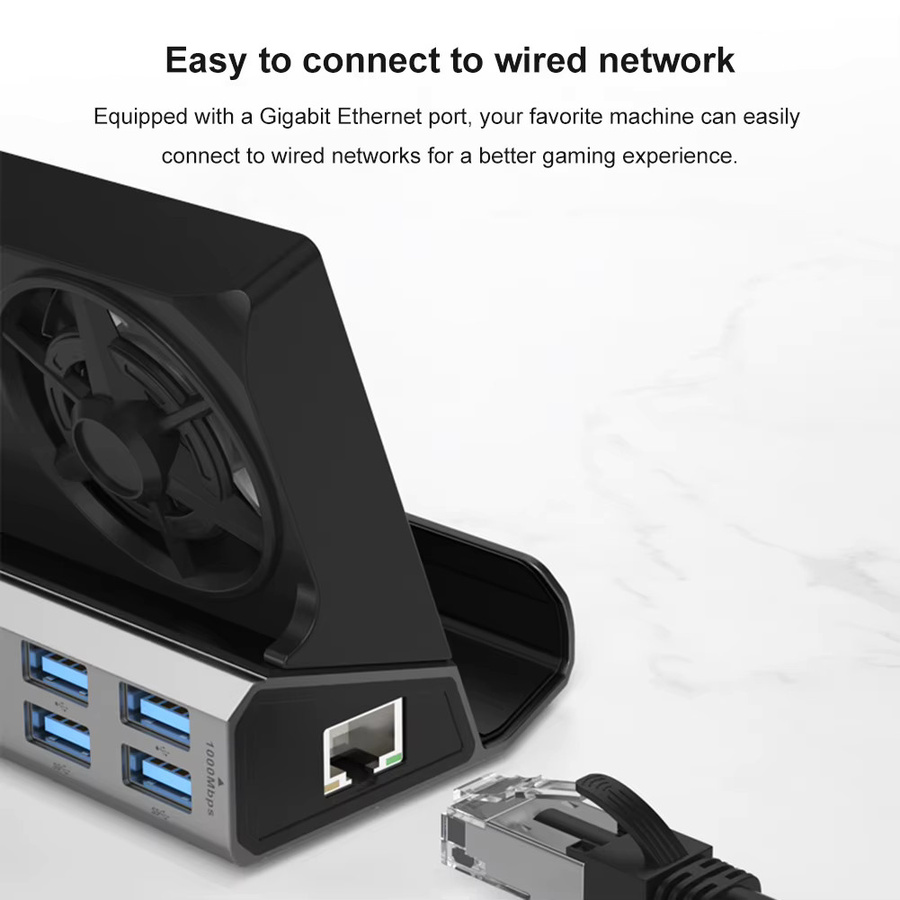 ALLOYSEED Docking Station für ROG Ally mit 4K 60Hz HDMI, Gigabit Ethernet und USB-Anschlüssen - Bild 5