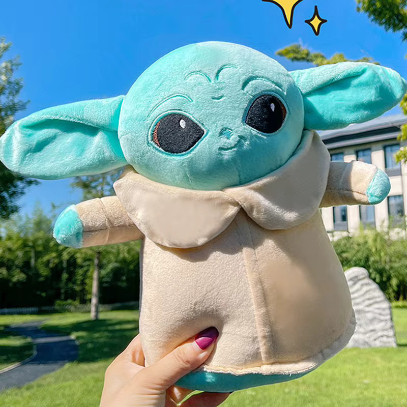 BEAST KINGDOM Star Wars Baby Yoda Grogu Plüschfigur, Grün - Bild 2