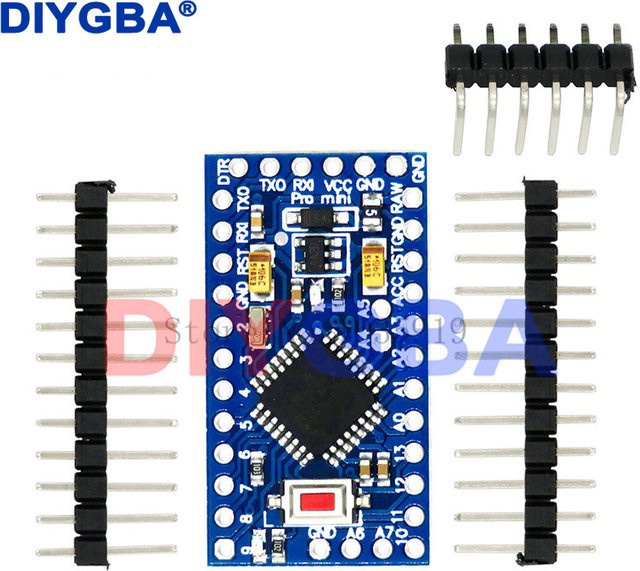DNIGEF ATMEGA328P Pro Mini Mikrocontroller Blau, kompatibel mit Arduino Nano, 3,3 V/8 MHz und 5 V/16 MHz, mit CP2102 FT232RL - Bild 1