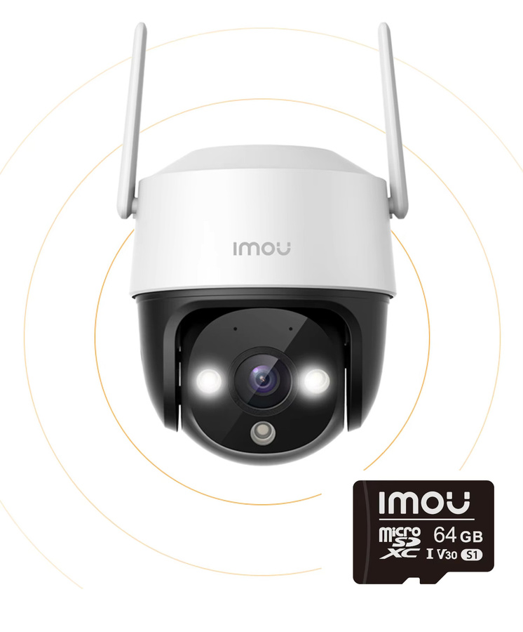 IMOU Cruiser 2C Outdoor-Überwachungskamera mit 5MP 3K Auflösung, 360 Grad WLAN, 3,6 mm Objektiv, AI Menschen- und Fahrzeugerkennung, Nachtsicht und Zwei-Wege-Audio in Weiß - Bild 6