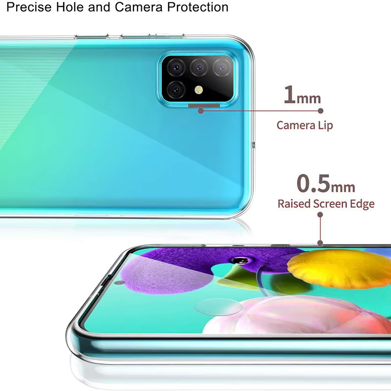 Transparentes Silikon TPU Schutzcase für Samsung Galaxy A-Serie (A11 bis A73 5G/4G) - Bild 3