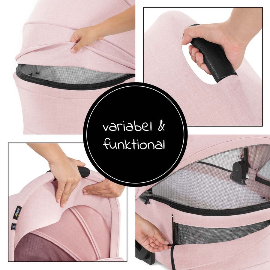 Hauck Babywanne Vision X in Melange Rose und Schwarz - Bild 4