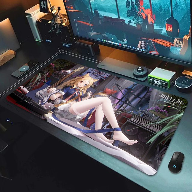 Speed Fantasy Tactical Girl Gaming-Mauspad, rutschfeste Schreibtischunterlage in Multicolour für PC und Laptop - Bild 1