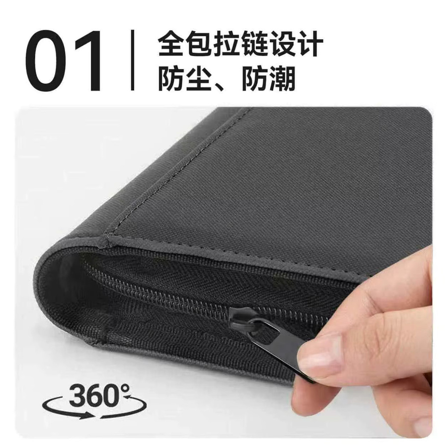 Premium Sammelkarten-Album aus PU-Leder mit Reißverschluss für 35pt Toploader, 4x9 Taschen für Pokemon, PTCG und Sportkarten, in Schwarz oder Weiß - Bild 2