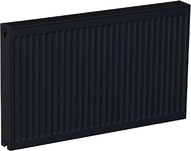 Sanicomfort Universal-Flachheizkörper Typ DK in Schwarz Matt, B: 100 cm, H: 62 cm - Bild 1