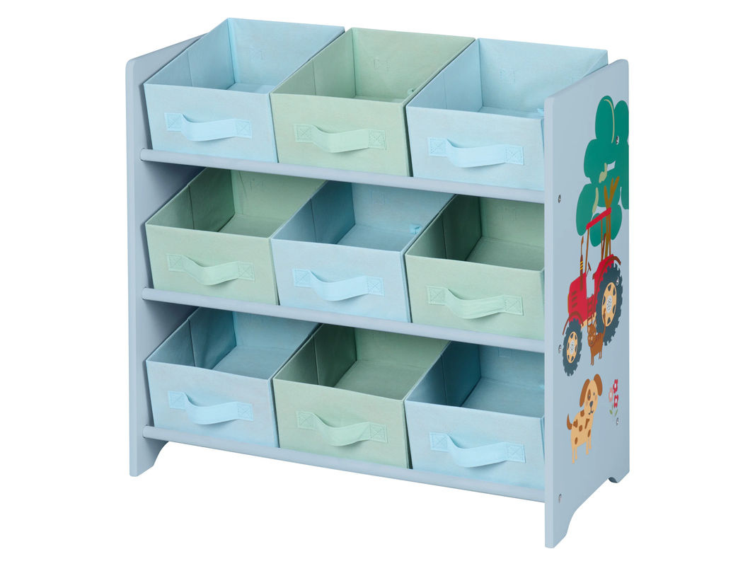LIVARNO Kinder Aufbewahrungsregal für das Kinderzimmer, Blau, B/T/H: 65 x 30 x 62 cm - Bild 3