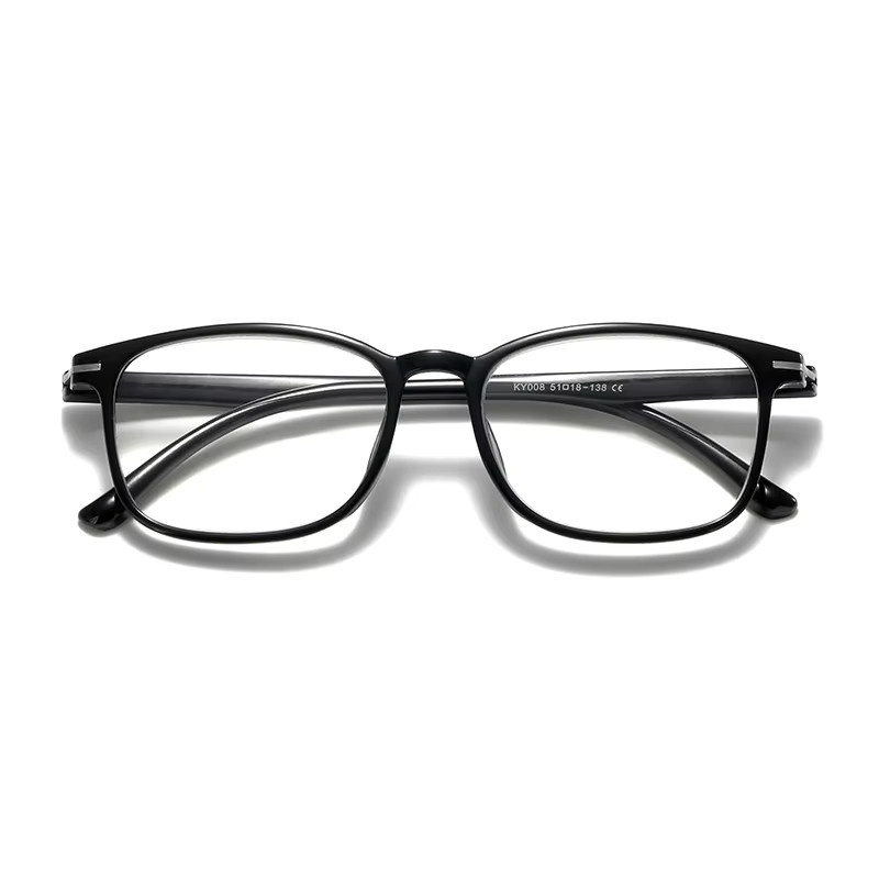 GSBJXZ Korrektionsbrille, Quadratisch, TR90, Vollrand, Schwarz, Unisex - Bild 3