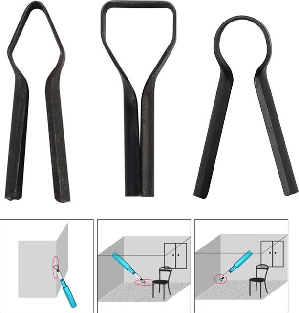 DAZZLEEX 3er-Set Schweißwerkzeug-Set mit Skiving Cutter und Schaber in Schwarz - Bild 1