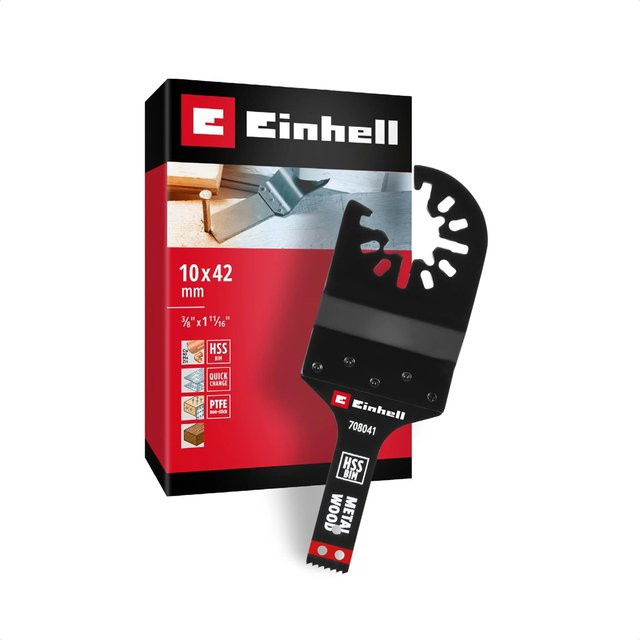 Einhell Bimetall Tauchsägeblatt für Metall, Holz und Kunststoff, Durchmesser: 10 mm, Farbe: Schwarz - Bild 1