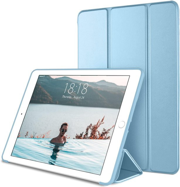 Smart Cover Silikon Tablet Hülle für iPad 9.7 5. 6. Generation und iPad Air 1 Air 2 9.7 in Blau - Bild 1