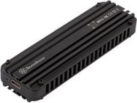 SilverStone SST-MS12 Laufwerksgehäuse für NVMe/M.2 SSD mit USB-C Anschluss - Bild 1
