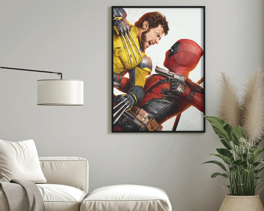 KAYOU Deadpool X Wolverine Poster, Mehrfarbige Marvel Superhelden Wandkunst aus Papier - Bild 2
