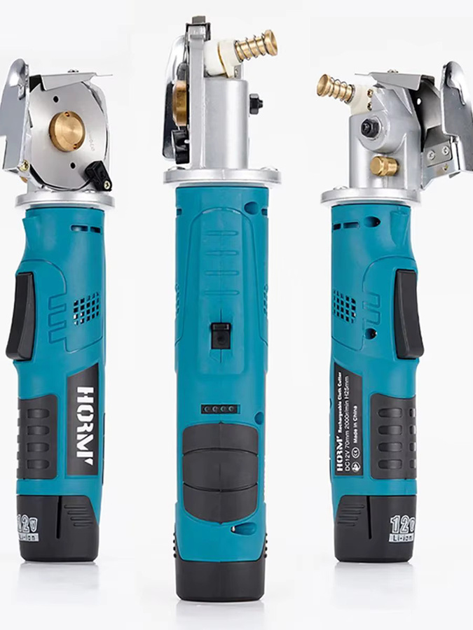 Bosch Kabellose Runde Stoffschere Elektrisch Blau für 12V Akkus mit 70mm Schneidmesser - Bild 7