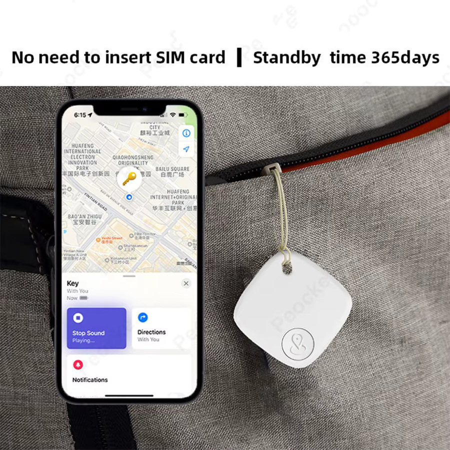 Peocke Android Air Tracker Bluetooth Smart Tag Gegenstandsfinder kompatibel mit Google Find My Device in Pink oder Schwarz - Bild 5