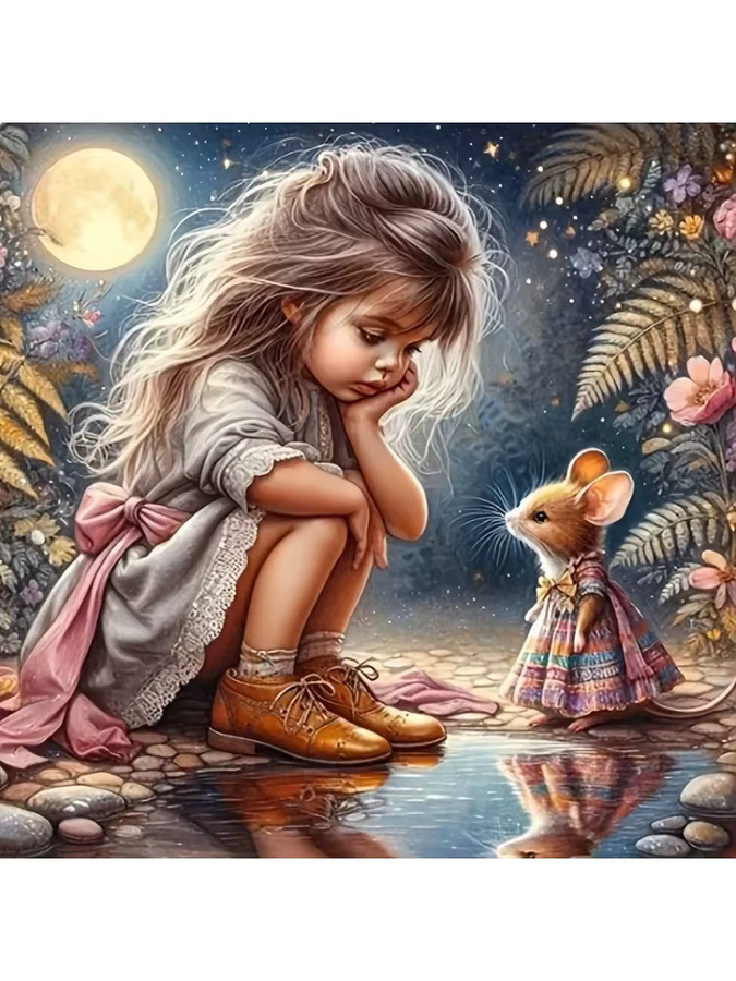 KAYOU Puzzle Mädchen und Kaninchen, 1000 Teile - Bild 2