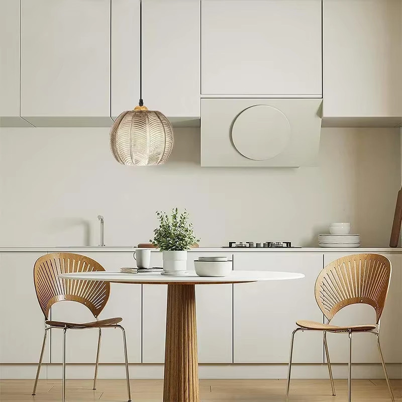 CETANT Nordic Glas Anhänger Leuchte in Mehrfarbig, Moderne Globe Pendelleuchte aus Glas für Wohnzimmer, Esszimmer und Schlafzimmer - Bild 2