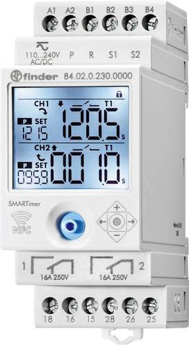 Finder Zeitrelais 84.02.0.230.0000-5 Elektronisch 230 V/AC mit 2 Wechsler in Weiß - Bild 1