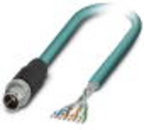 Phoenix Contact 1407470 Sensor-Aktor-Anschlussleitung Cat6a Ethernet/LAN mit 8 Polen, blau und grün, 10,00 m - Bild 1